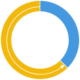 63% circular graphic