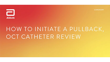 How to initiate a pullback with an OCT catheter