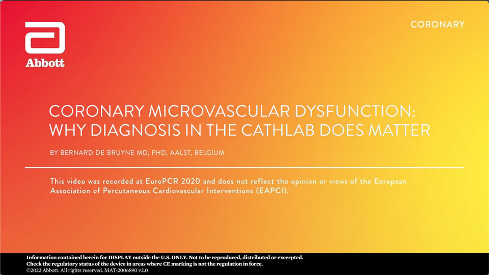 Coronary Microvascular Dysfunction Diagnosis Beyond the Angiogram Video