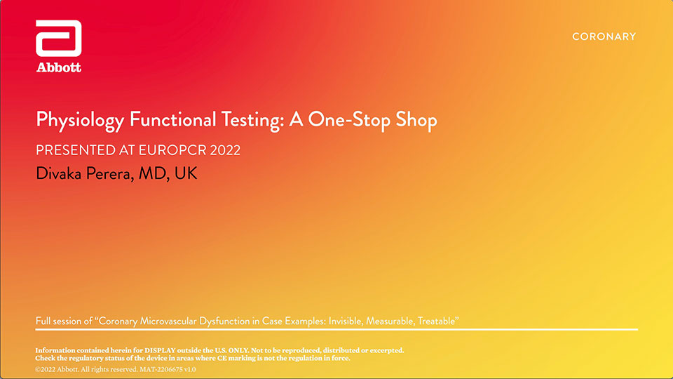 Coronary Microvascular Dysfunction (CMD) Physiology Functional Testing Video
