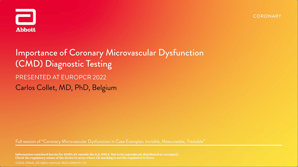 Coronary Microvascular Dysfunction (CMD) Diagnostic Testing Video