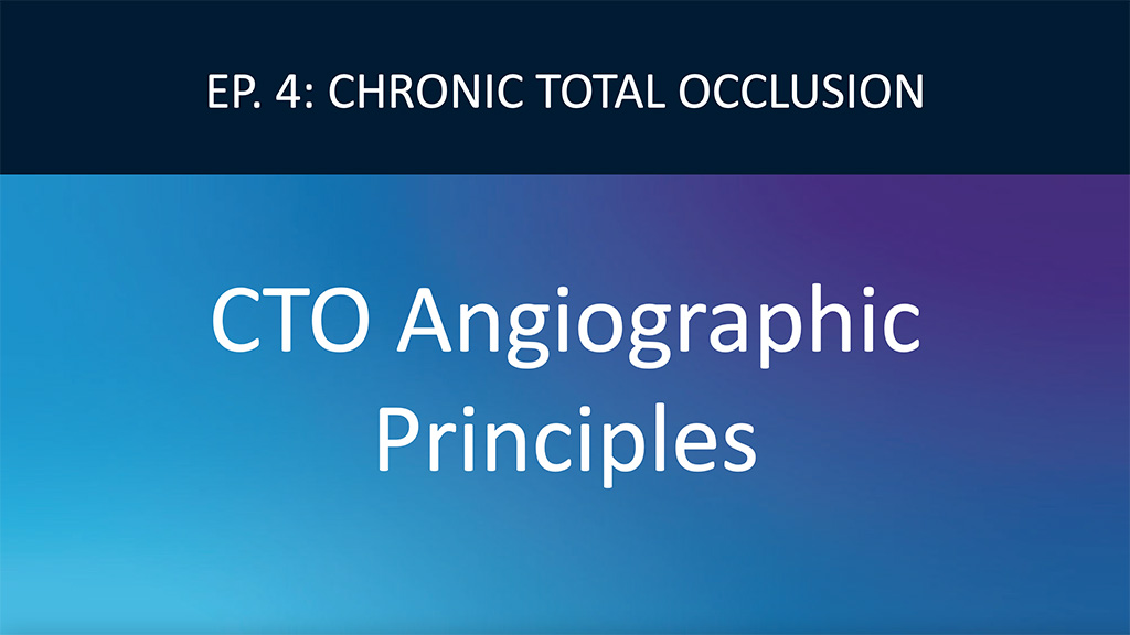 Angiographic techniques for CTO Intervention Video