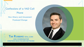 Webinar cover page for Tools Used to Help VAD Coordinators Taking a VAD Call