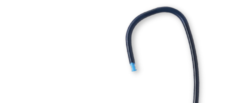 Agilis HisPro steerable catheter with unique curve highlighted.
