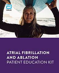 Coverpage of the Atrial Fibrillation and Ablation Patient Education Kit PDF