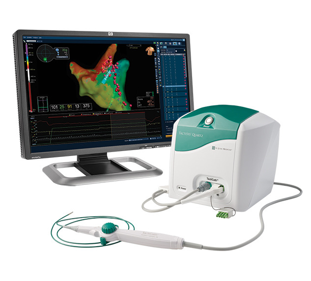The TactiCath Contact Force Ablation Catheter, Sensor Enabled system and monitor.