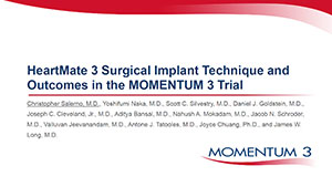  HeartMate 3 Surgical Implant Technique and Outcomes in the MOMENTUM 3 Full Cohort