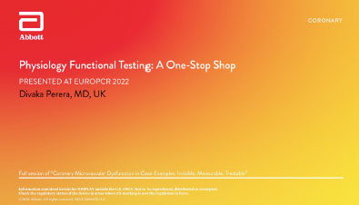 Physiology Functional Testing for Coronary Microvascular Dysfunction (CMD) Video