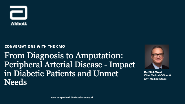 Abbott Vascular Chief Medical Officer Nick West leads a conversions on the 'new normal' in the treatment of patients with Acute Myocardial Infarction (AMI).