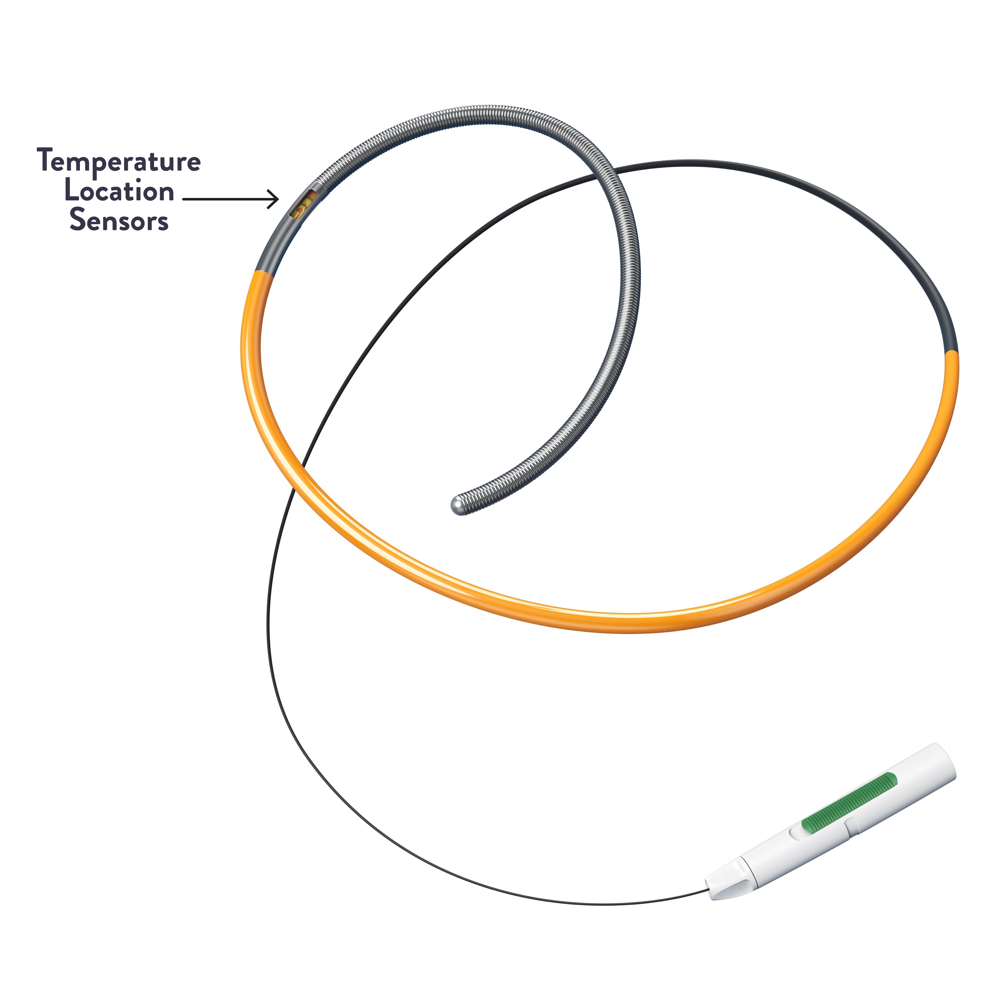 Proximal and distal temperature sensors on PressureWire™ X Guidewire calculate the index of microvascular resistance (IMR) and coronary flow reserve (CFR)