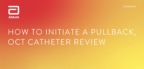 How to initiate a pullback with an OCT catheter