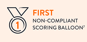 First non-compliant scoring balloon