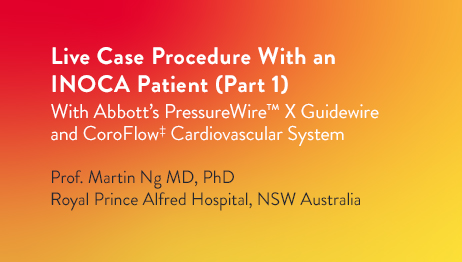 Live case procedure with an INOCA patient - part 1
