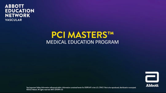 PCI Masters Course Overview for Interventional Cardiologists Video