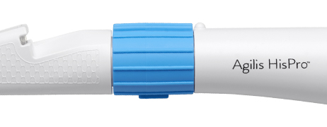 Agilis HisPro steerable catheter with control knob highlighted.