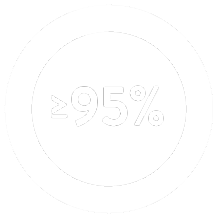More than 95%