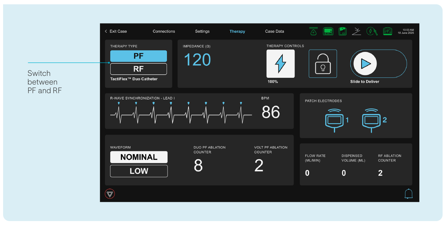 Switch between RF and PF