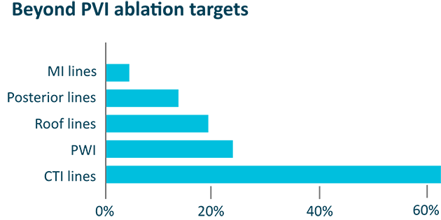 TactiFlex Duo Beyond PVI ablation targets