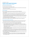 CardioMEMS patient discharge procedure checklist