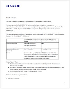 Heart Failure travel letter