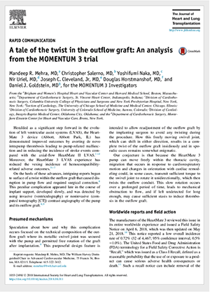  HeartMate 3 LVAS Outflow Graft Twist Occlusion in the MOMENTUM 3 Full Cohort