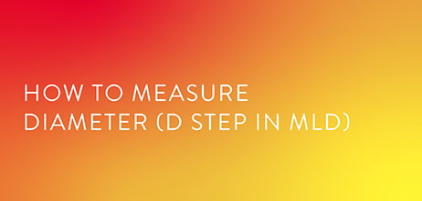 How to measure diameter using MLD MAX