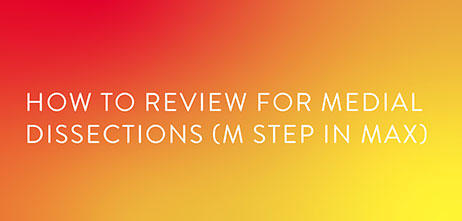 How to review for medial dissections using MLD MAX