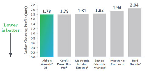 Lesion Crossing Profile
