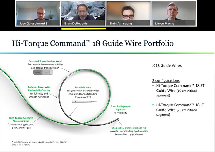 The Hi-Torque Command Guide Wire and Hi-Torque Command 18 Guide Wire Portfolio