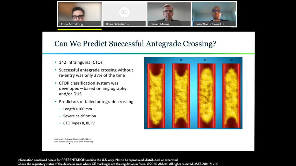 Predictors of Successful Antegrade Crossing