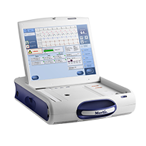 Merlin.net Patient Care Network shown on a Monitor