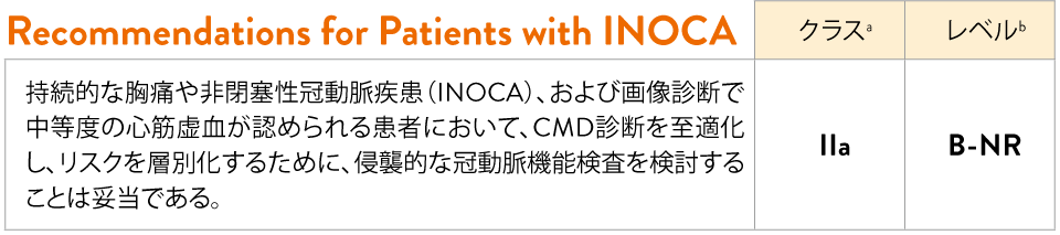 Recommendations for Patients with INOCA