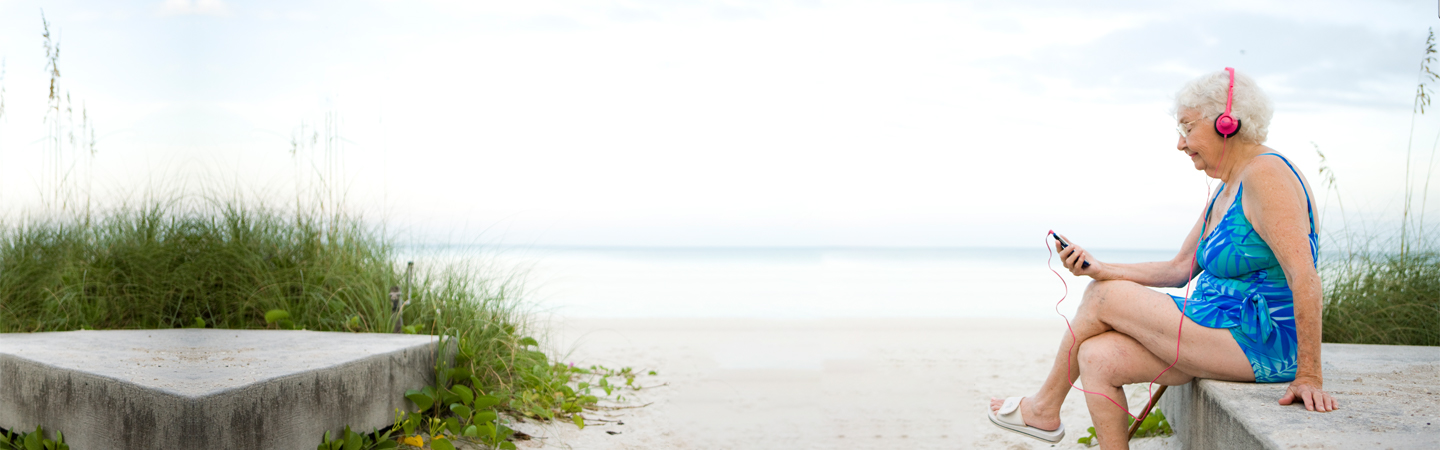 Woman on beach