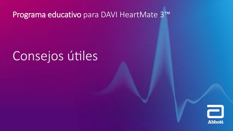 Educación para pacientes del LVAD HeartMate 3