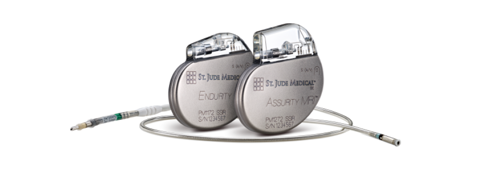Heart illustration with pacemaker