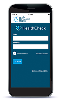 Launch HealthCheck app