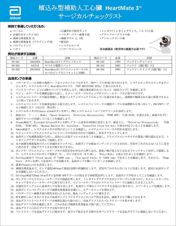 サージカルチェックリスト